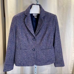 Chadwick’s Two Button Notched Collar Jacket in a Navy Flecked Tweed - 14
